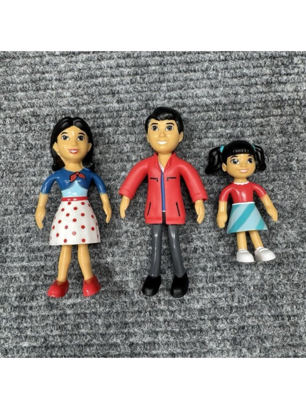 Lakeshore Family Pose & Play Asian Mom Dad Sister Figure Toy Lot
